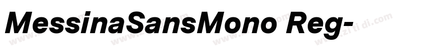 MessinaSansMono Reg字体转换